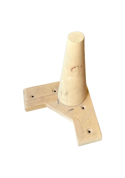 Ahşap Ham Ayak 15 Cm Konik Beyaz