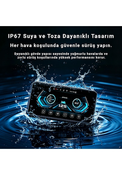 İdragon M12 6.25" Motosiklet Carplay & Android Auto Ekranı, Ön-arka 2k Kamera, Tpms Destekli, Kablosuz Bağlantı, Ip67 Su Geçirmez Diğer