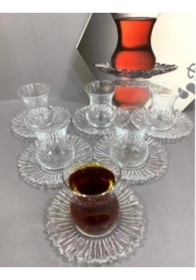 Paşabahçe Aurora 12 Parça Çay Takımı Şeffaf