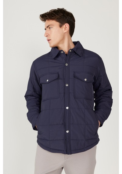 AC&Co / Altınyıldız Classics Erkek Lacı Standart Fit Normal Kesim Gömlek Yaka Mont Lacı AC&Co / Altınyıldız Classics Erkek Lacı Standart Fit Normal Kesim Gömlek Yaka Mont Lacı