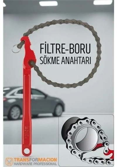 Profesyonel Zincirli Filtre Ve Boru Sökme Anahtarı - Ayarlanabilir Tesisatçı Aleti 21850