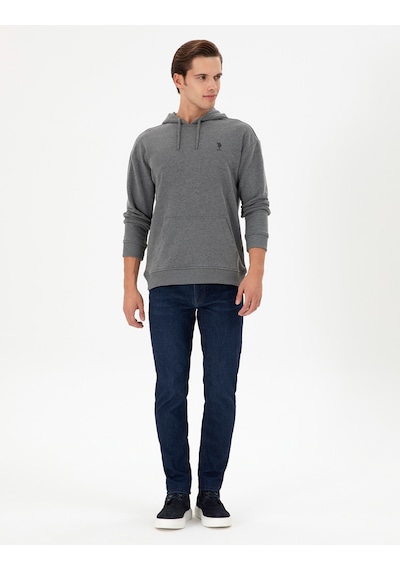 U.s. Polo Assn. Erkek Antrasit Melanj Sweatshirt 50298271-vr081 Antrasit Melanj