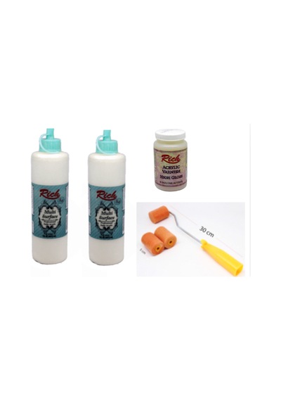 Rich Multi Surface Boya 2 Adet 500 Cc. Kemik +Set