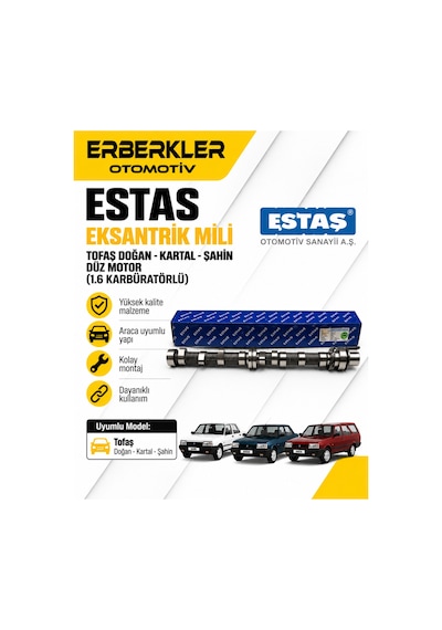 Estas Eksantrik Mili Tofaş Doğan, Kartal, Şahin Düz Motor 1.6 Karbüratörlü - Erb349
