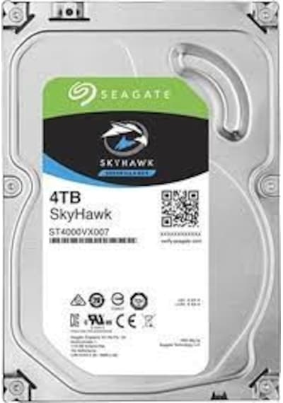 Hdd Harddisk Seagate 4Tb Skyhawk 7/24 Güvenlik Kamera Harddisk