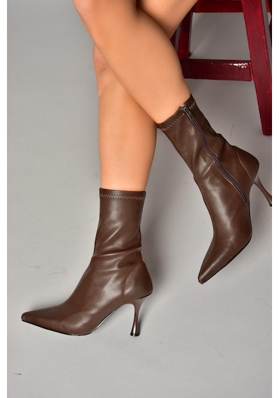Fox Shoes T752582409 Kahverengi Streç Deri İnce Topuklu Kadın Bot Kahverengi-suni Deri Kahverengi Fox Shoes T752582409 Kahverengi Streç Deri İnce Topuklu Kadın Bot Kahverengi-suni Deri Kahverengi