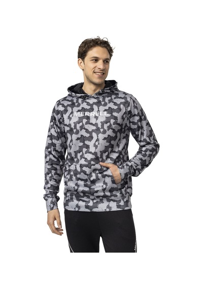 Merrell Erkek Outdoor Tekstil Sweatshirt Slam Siyah Siyah Siyah