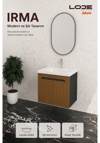 Lode Bath Irma Serisi Lavabolu Alt Banyo Dolabı, Kapaklı Banyo Alt Dolabı,seramik Lavabo Dahil 60 Cm Milolegna Lode Bath Irma Serisi Lavabolu Alt Banyo Dolabı, Kapaklı Banyo Alt Dolabı,seramik Lavabo Dahil 60 Cm Milolegna