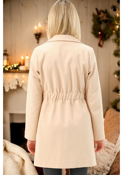 Z6778 Dewberry Bayan Kaban-düz Bej Düz Bej