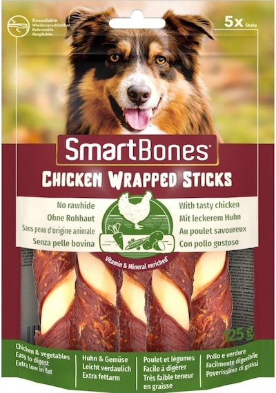 Smart Bones 8 in 1 Köpekler Için Tavuk Dürüm 5 Çubuk 125 G