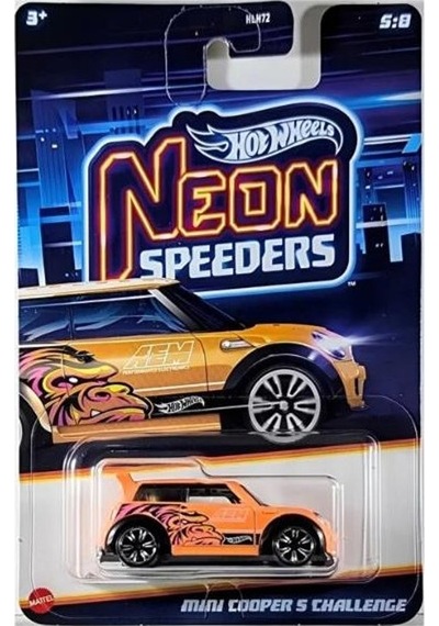 Hot Wheels Neon Speeders Mini Cooper S Challenge Jby96