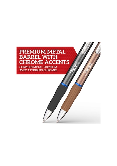 Sharpie S-gel Metal Jel Kalem, 0,7 Mm Uç, Metal Gri & Bronz 2'li Paket, Siyah Mürekkep 165-Koyu Yeşil