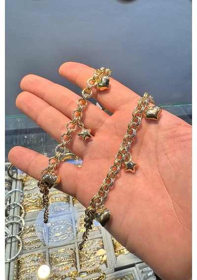 Taşsız Xuping 14 K Renk Vip Serisi Bileklik Altın 75264976
