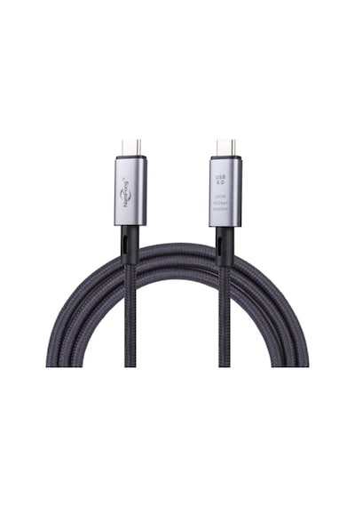 Polham 1MT USB 4.0 240W Thunderbolt Type-C to Type-C Şarj, Data ve 8K 60Hz Görüntü Aktarım Kablosu