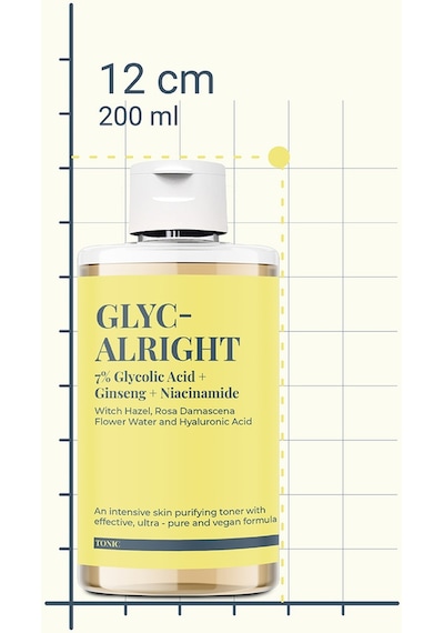 She Vec Glyc Alright Gözenek Sıkılaştırıcı ve Aydınlatıcı Etkili Tonik 200 ML