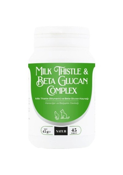 Natur Milk Thistle & Beta Glukan Karaciğer Temizleyici Bağışıklık Hapı 45 Tablet