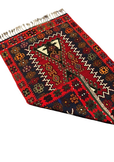 El Dokuma Sıfır Eski Antik Karapınar Kilimi 103x146 Kök Boya %100 Yün Kilim