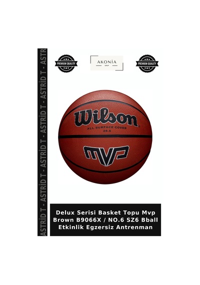 Delux Serisi Basket Topu Mvp Brown B9066x / No.6 Sz6 Bball Etkinlik Egzersiz Antrenman