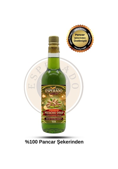 Premıum Antep Fıstığı Aromalı Kahve Şurubu 750 Ml - Barista Serisi Diğer