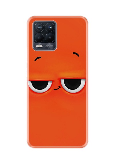 Realme 8 8 Pro Kılıf Desenli Silikon Platinium Series Orange 1830