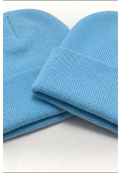 Moibody Premium Unisex Beanie Bere Seti 2 Li Paket Mavi Mavi