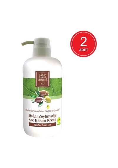Eyüp Sabri Tuncer Doğal Zeytinyağlı Saç Bakım Kremi 2 x 600 ML