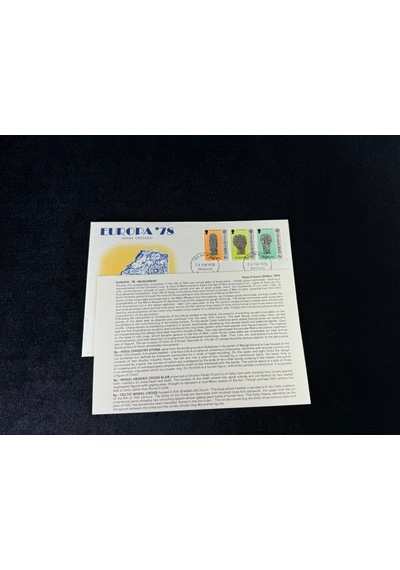 İsle Of Man Fdc 1978 Europa '78 Manx Crosses İlk Gün Zarfı Tam Seri