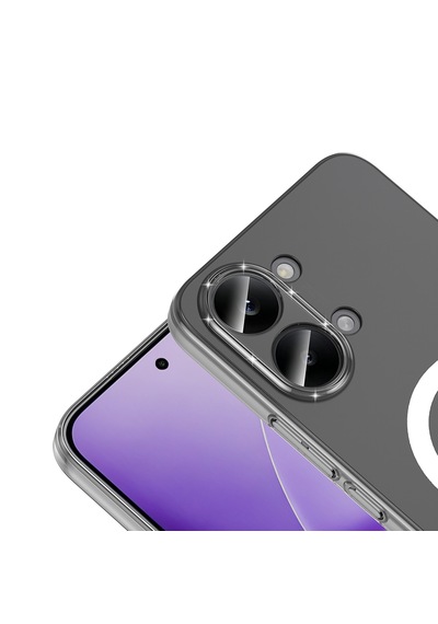 Xiaomi Poco X8 Pro Max Kamera Korumalı M-safe Şarj Özellikli Şeffaf London Sert Pc Kapak