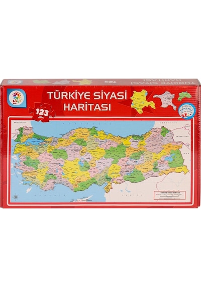 Siyasi Harita Puzzle 64x32cm 123 Parça