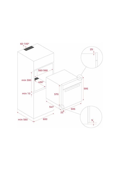 Teka HLB 8550 SC SteamChef Buhar Jeneratörlü Ankastre Fırın