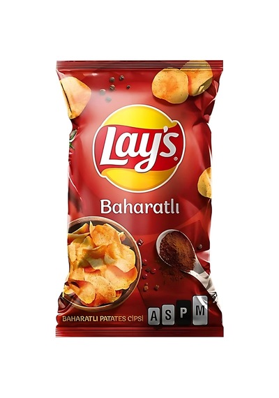 Lay's Patates Cipsi Süper Boy 125 G Baharatlı Çıtır Atıştırmalık 3'li Ekonomik Paket - 3 Adet Tarı