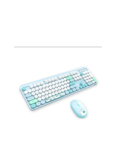 Hello Bear Mavi Klavye Mouse Set Diğer