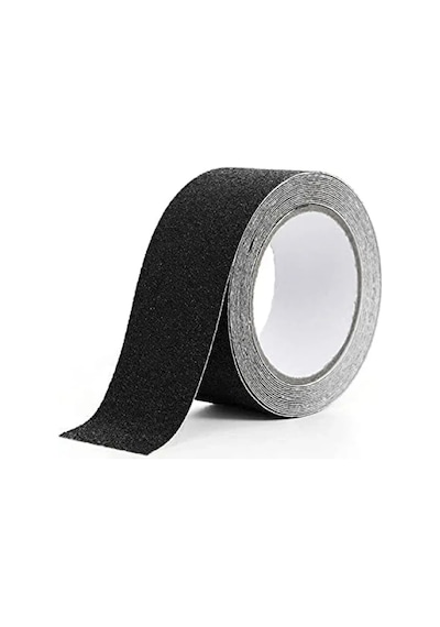 5 Cm Genişliğinde Yapışkanlı Kaydırmaz Bant, 10 Metre, Siyah