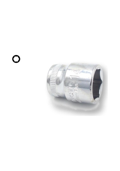 Ceta Form ¼” 14 mm 6 Köşe Lokma Anahtar C02-H140