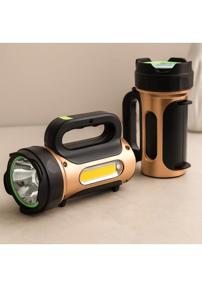 Lexroo 10w Solar & Usb Şarjlı 2in1 El Feneri - Renkli Smd Led