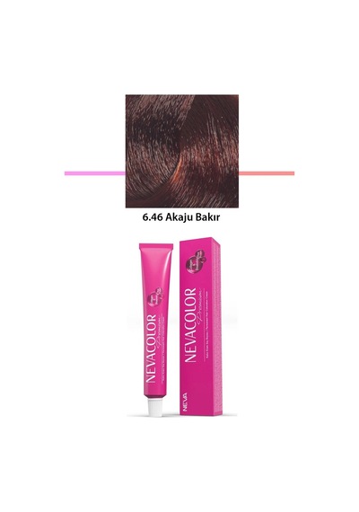 Premium 6.46 Akaju Bakır - Kalıcı Saç Boyası 50 G Tüp