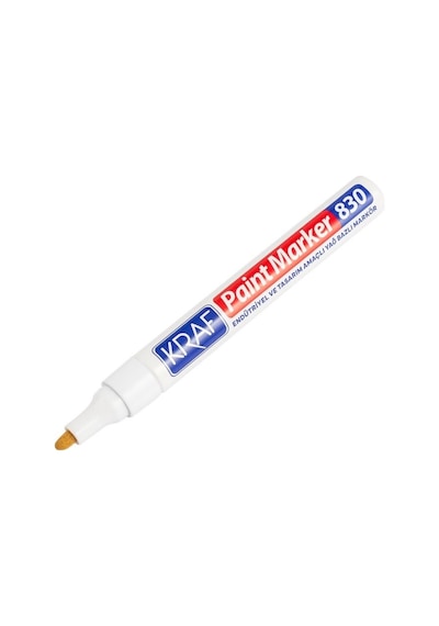 Kraf Paint Markör 830 Beyaz 12'li