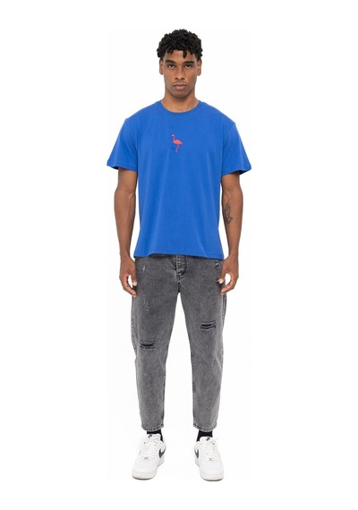 Watchofroyal Flamingo T-shirt Mavi