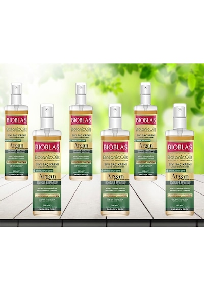 Botanic Oils Argan Yağlı Sıvı Saç Kremi 200 Ml Onarıcı Bakım Kremi 6 Adet