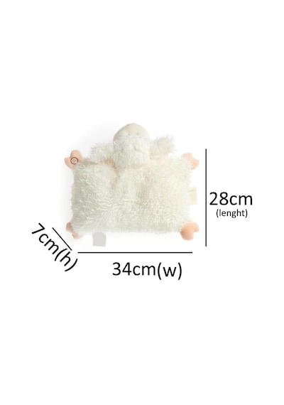 Küçük Masal Anlatan Yastık Kuzucuk Pilli Sesli 4 Masal 4 Ninni Anlatan Uyku Arkadaşı Oyuncak Peluş