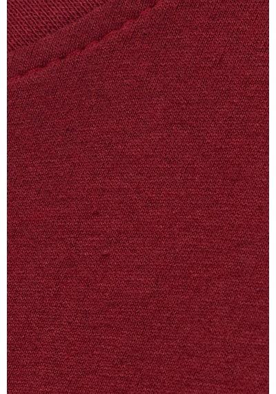 Tudors Erkek Regular Fit Pamuklu Düğmeli Yaka Beli Lastikli Desenli Bordo Pijama Takımı-39790 Bordo