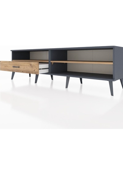 Hyperion Tv Ünitesi 2 Raflı Tek Çekmeceli 176x44x51 Antrasit-çam/çam Atlas Çam/atlas Çam Hyperion Tv Ünitesi 2 Raflı Tek Çekmeceli 176x44x51 Antrasit-çam/çam Atlas Çam/atlas Çam