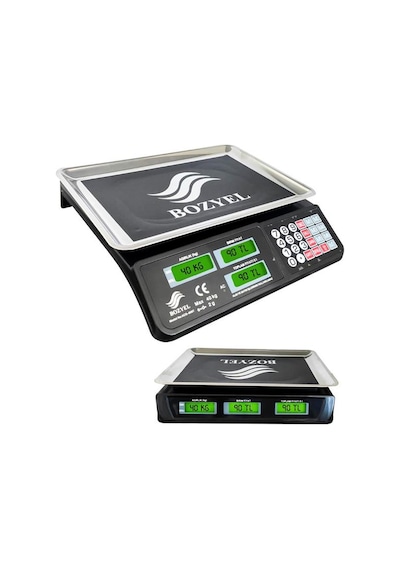 Bozyel Acs-809t Elektronik Dijital Terazi 40kg Şarjlı
