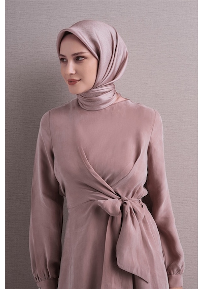 Armine İpek Eşarp 2027 Kış - 9601-35 Pudra Twill