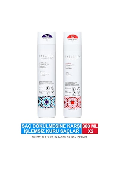 Şampuan 250ml 2 Paketi Beyaz