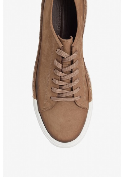 Ac&co Erkek Vızon %100 Nubuk Esnek Rahat Taban Sneaker Ayakkabı Vizon