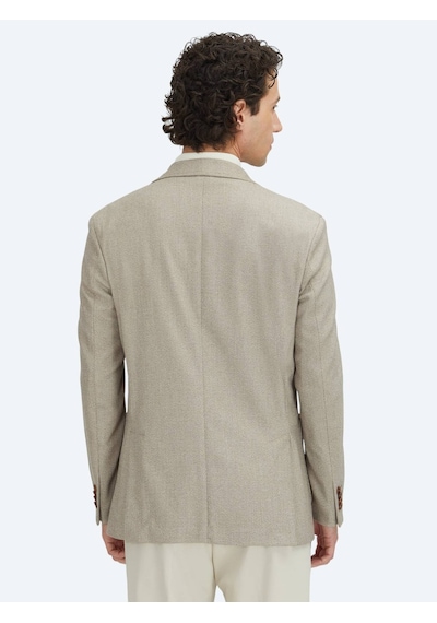 Kip Kahverengi Kareli Modern Fit Ceket Kahverengi