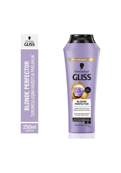 Blonde Perfector Turunculaşma Karşıtı Onarıcı Şampuan Peptit Ve Yaban Mersini Özü İle 250 Ml
