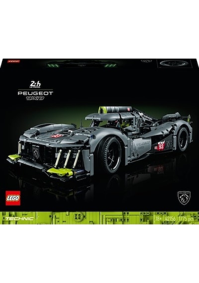 LEGO® Technic PEUGEOT 9X8 24H Le Mans Hybrid Hypercar 42156 - Yetişkinler için Koleksiyonluk Model Yapım Seti (1775 P)