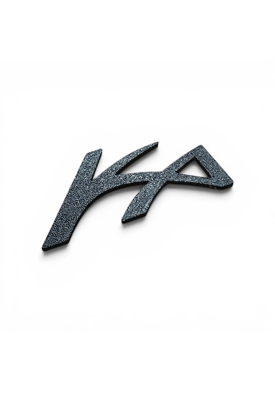 Ford Ka Bagaj Logo Simli Siyah 7.2 Cm X 3.5cm Plastik 3d